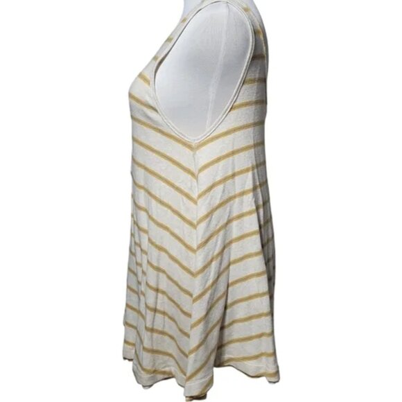 FREE PEOPLE We the Free Horizontal Stripe Sleeveless Tunic Tank Top Womens Small - Picture 9 of 13